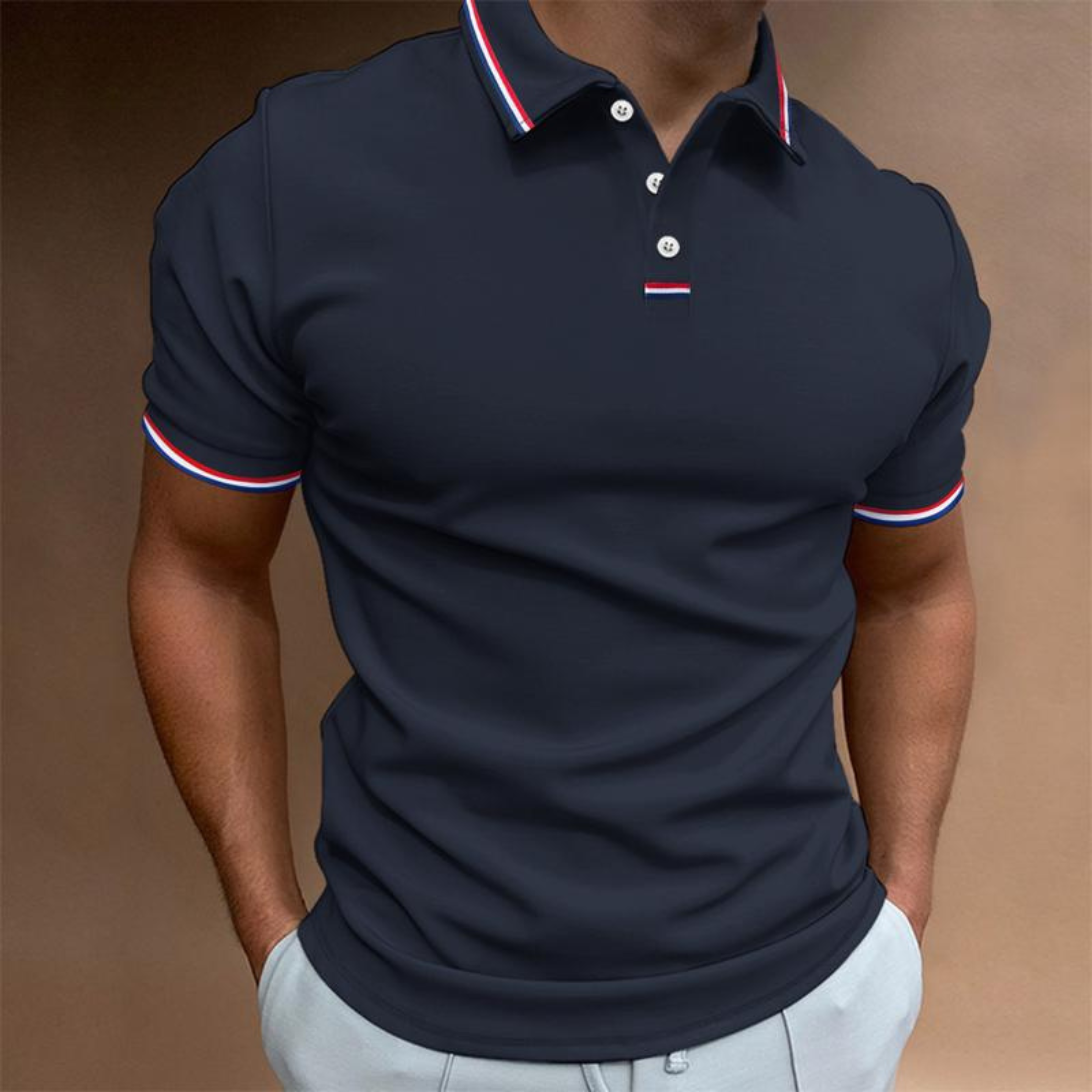 Martin – Classic Plain Polo Shirt - Image 3