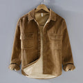 Herren Cordjacke mit Knopfleiste und zwei Taschen | J&B - 1 - Jasminaboutique.com