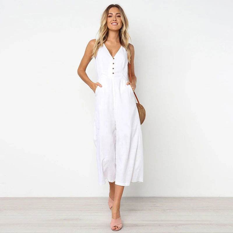 Irina – Chic V-neck Summer Jumpsuit - Image 7