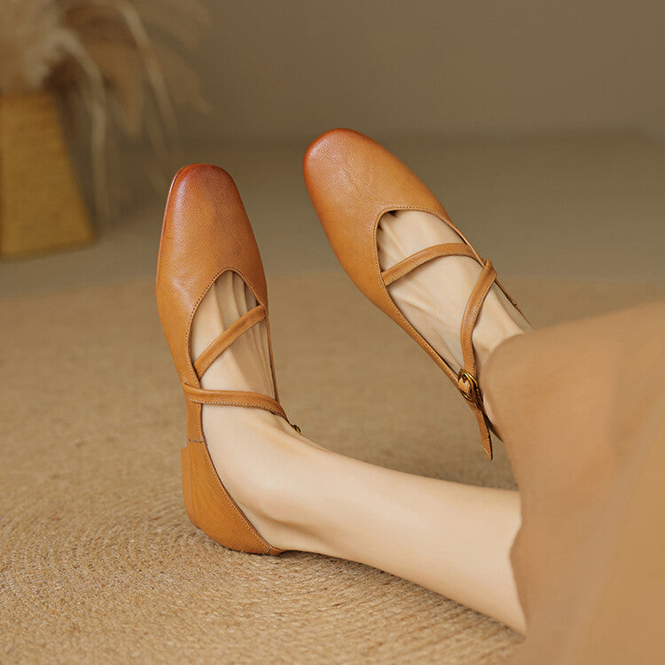 Sophie – Women Elegant Strap Flats - Image 2