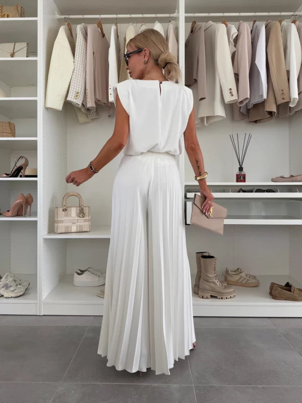 Eva – Women Elegant Pleated Jumpsuit - Image 6