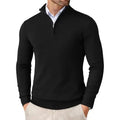 Quarter Zip Jacket Men's Soft Fit with Ribbed Hem - Image 1