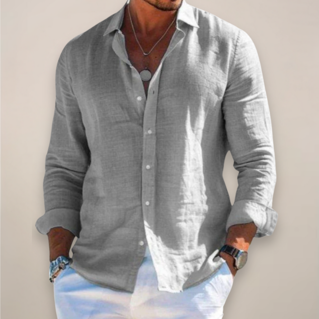 Marcel – Long Sleeve Button-Up Shirt - Image 1