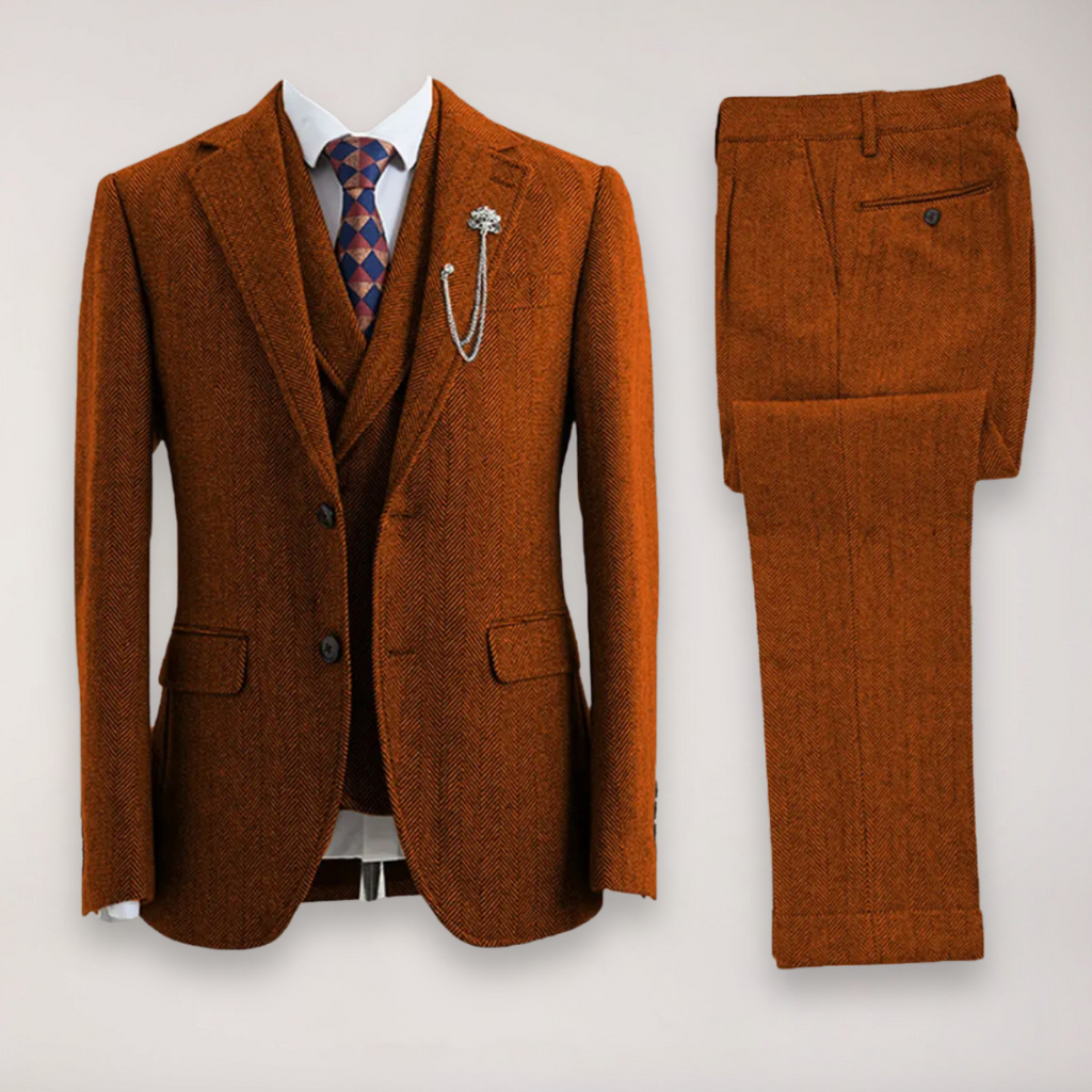 Walter – Tailored Herringbone Suit Jacket - Image 7