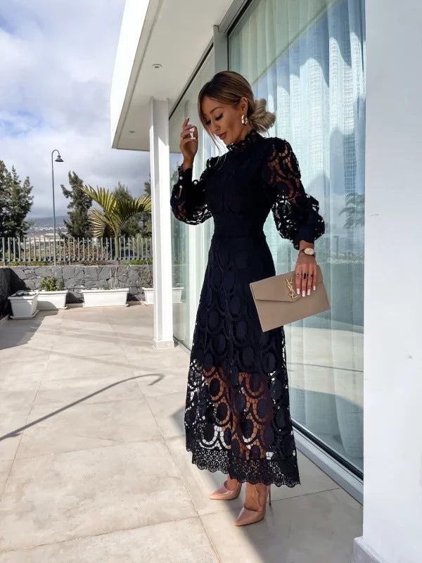 Sophia – Women Lace Detail Maxi Dress - Image 4