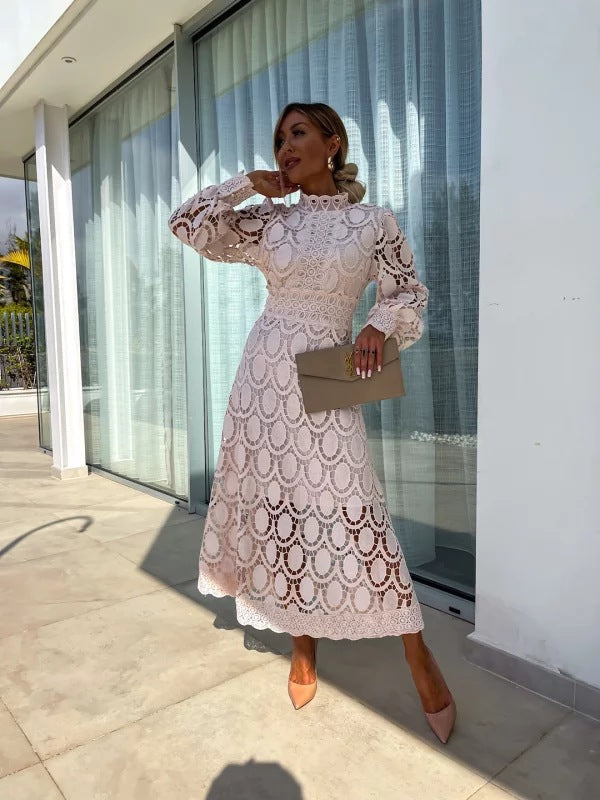 Sophia – Women Lace Detail Maxi Dress - Image 1