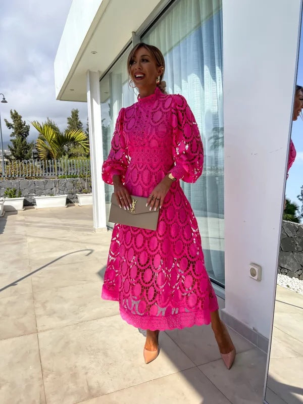 Sophia – Women Lace Detail Maxi Dress - Image 7