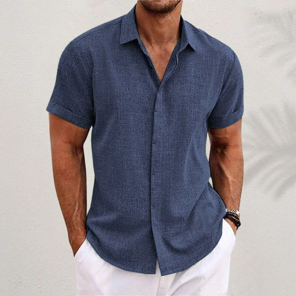 Lukas – Classic Collared Button Shirt - Image 4