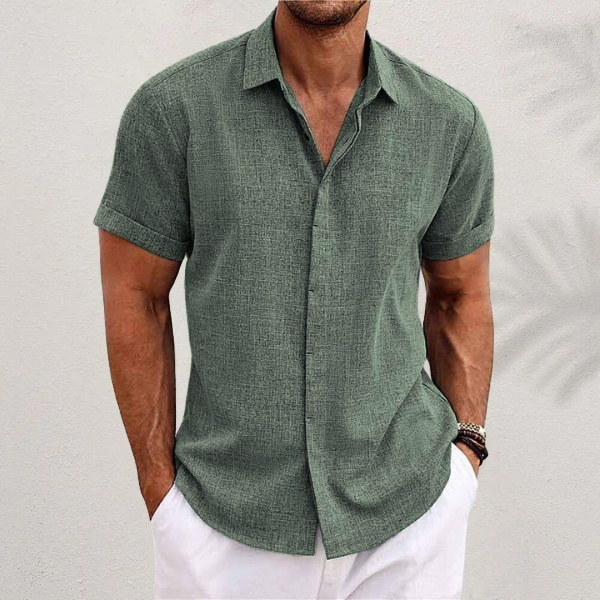 Lukas – Classic Collared Button Shirt - Image 1