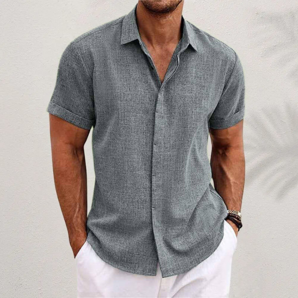Lukas – Classic Collared Button Shirt - Image 3