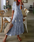 Elena – Women Floral Print Maxi Dress - Image 1