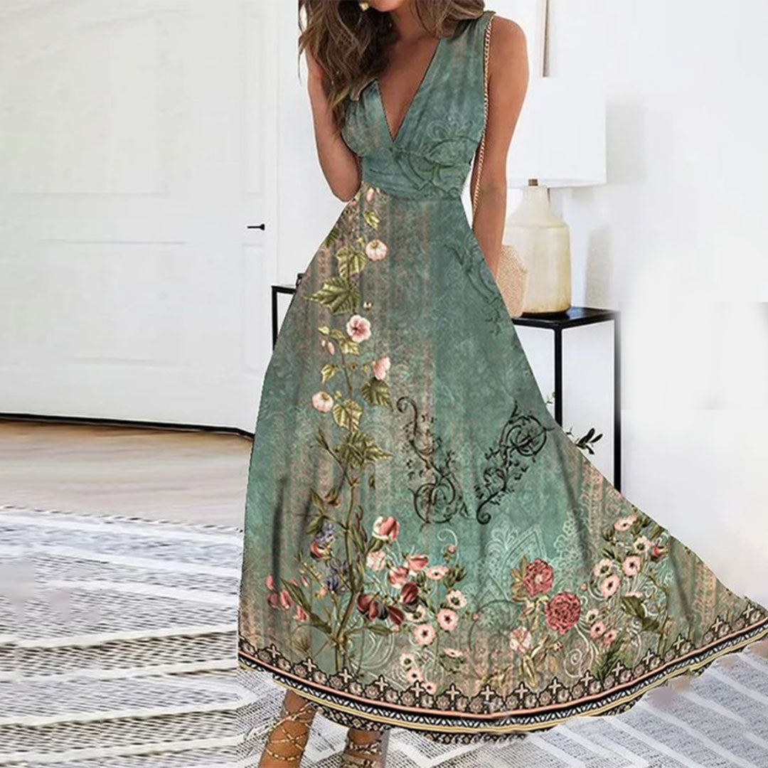 Sophia – Women Maxi Floral Dress - Image 2