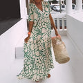 Elena – Women Floral Print Maxi Dress - Image 1