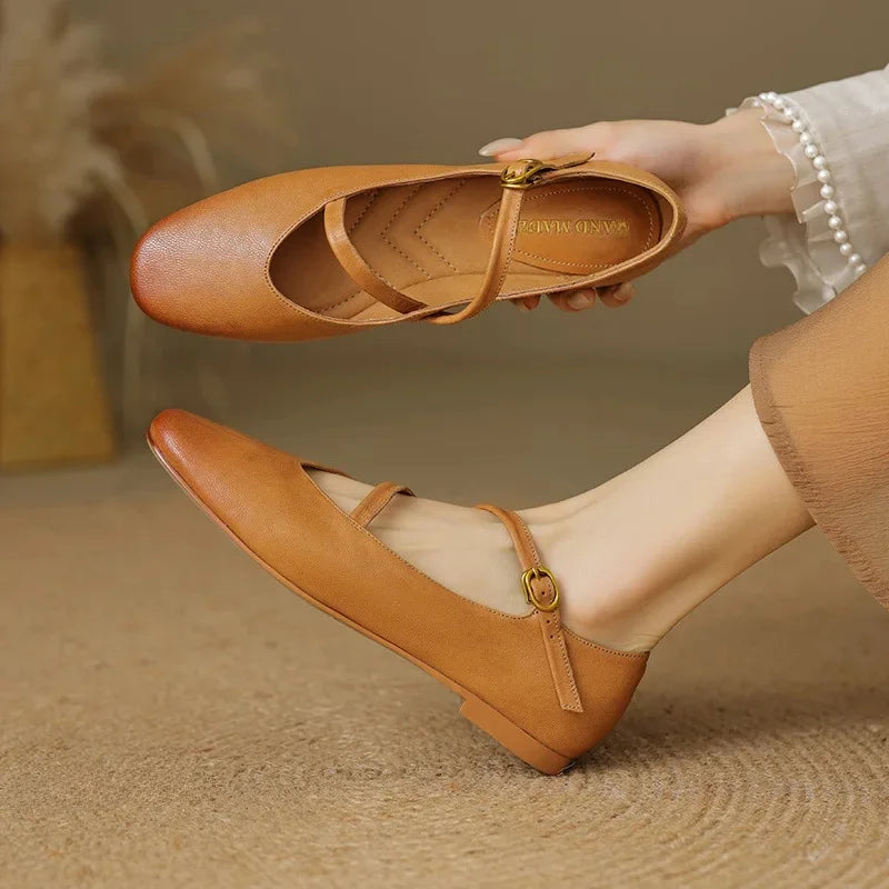 Sophie – Women Elegant Strap Flats - Image 1