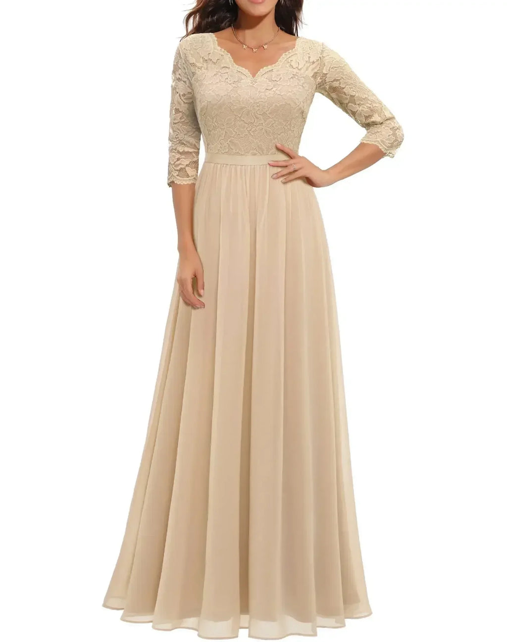 Sandra – Women Elegant Lace Evening Dress - Image 1
