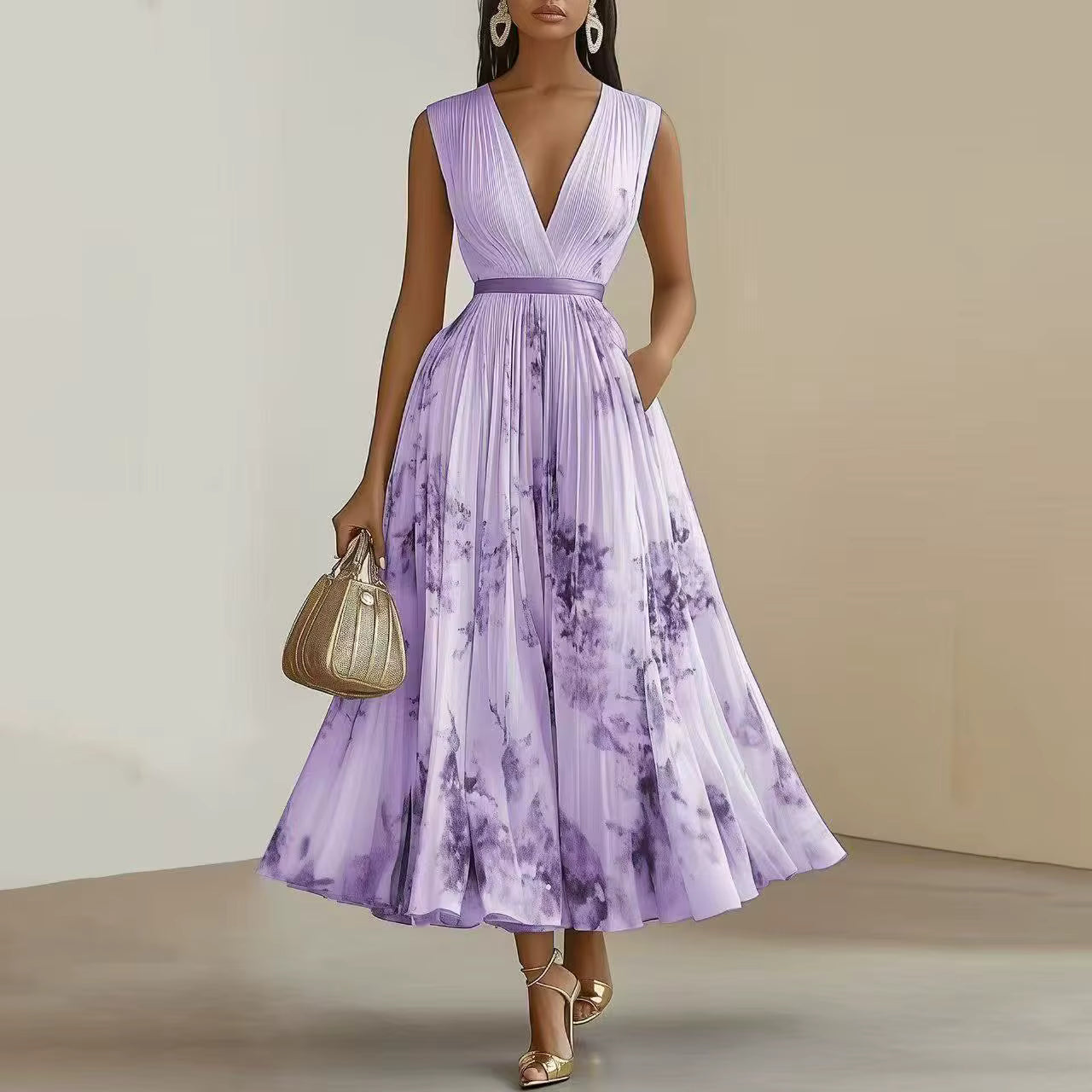 Franziska – Elegant Pleated Maxi Dress - Image 15