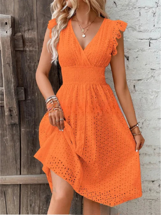 Lila – Women Eyelet Detail Summer Dress - Image 11
