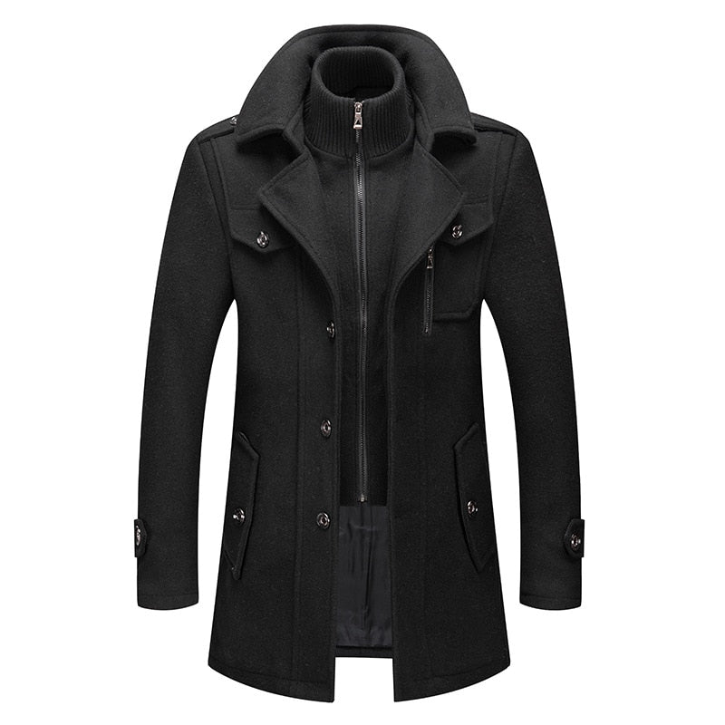 Men's Utility Jacket with Structured Fit and Zip Closure - Image 7