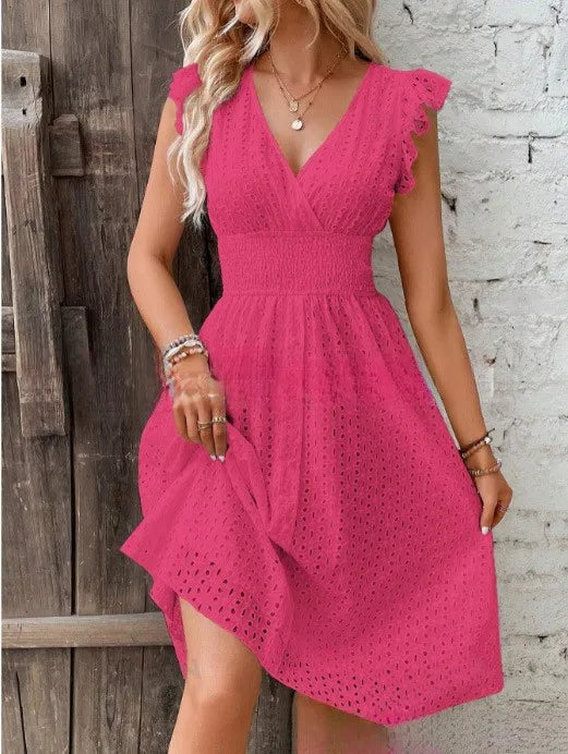 Lila – Women Eyelet Detail Summer Dress - Image 9