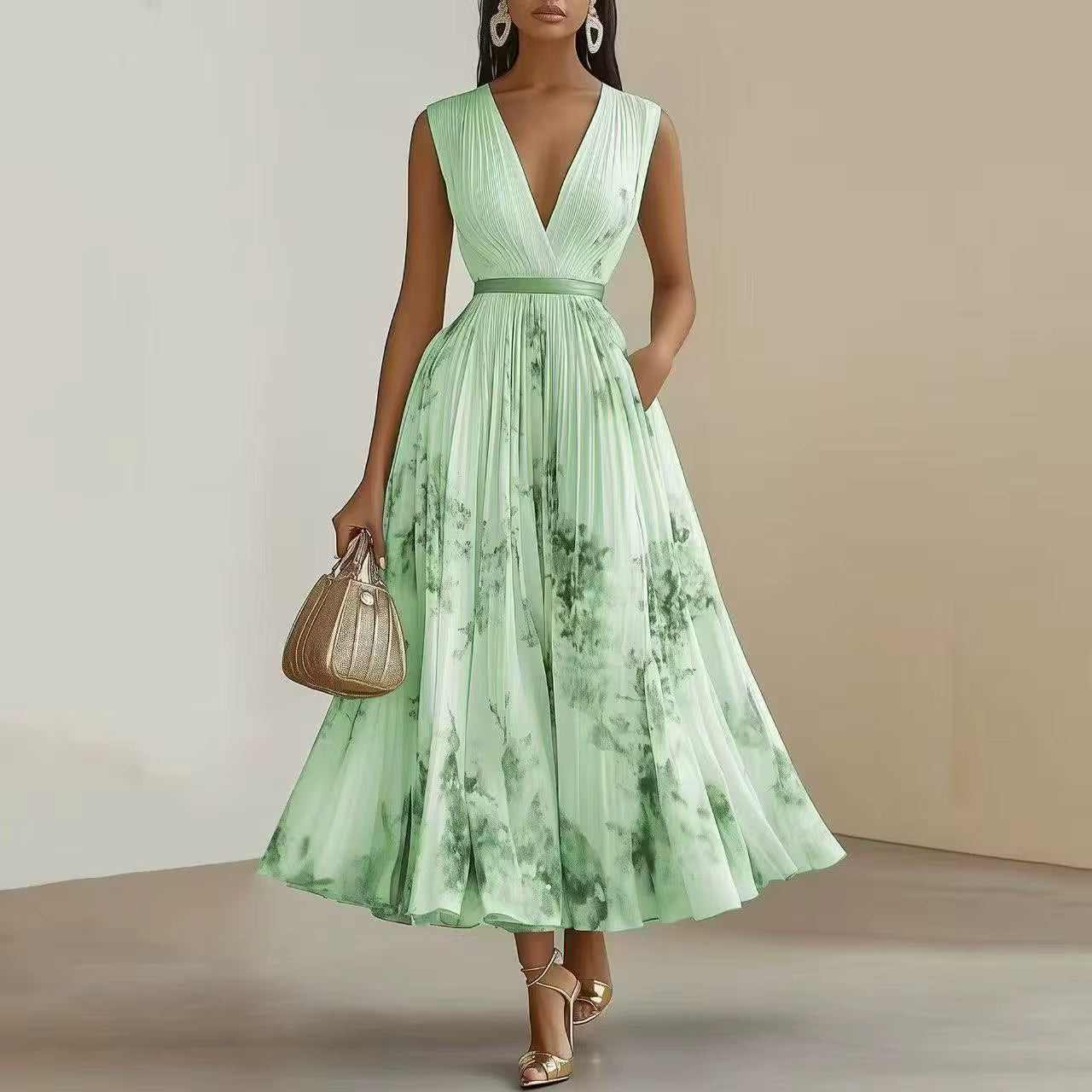 Franziska – Elegant Pleated Maxi Dress - Image 10