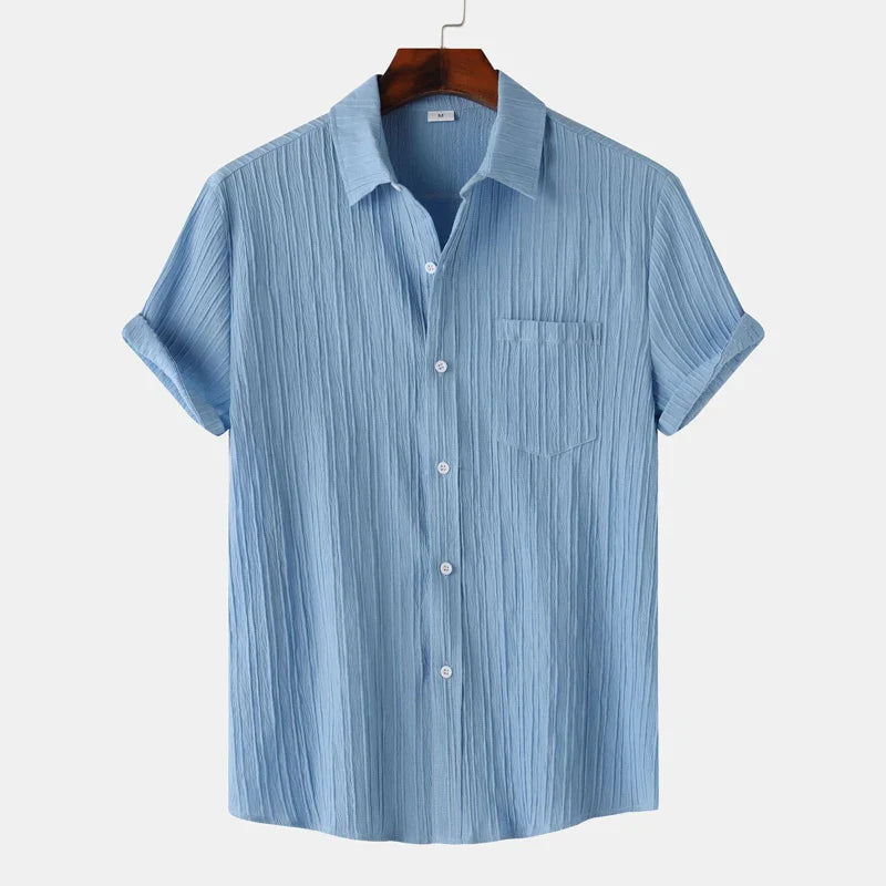 Noah – Polo Collar Short Sleeve Shirt - Image 11