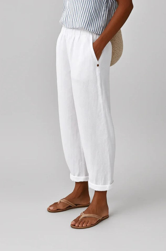 Anna – Relaxed Plain Summer Trousers - Image 2