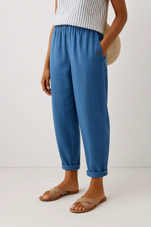 Emma – Timeless Plain Everyday Trousers - Image 3