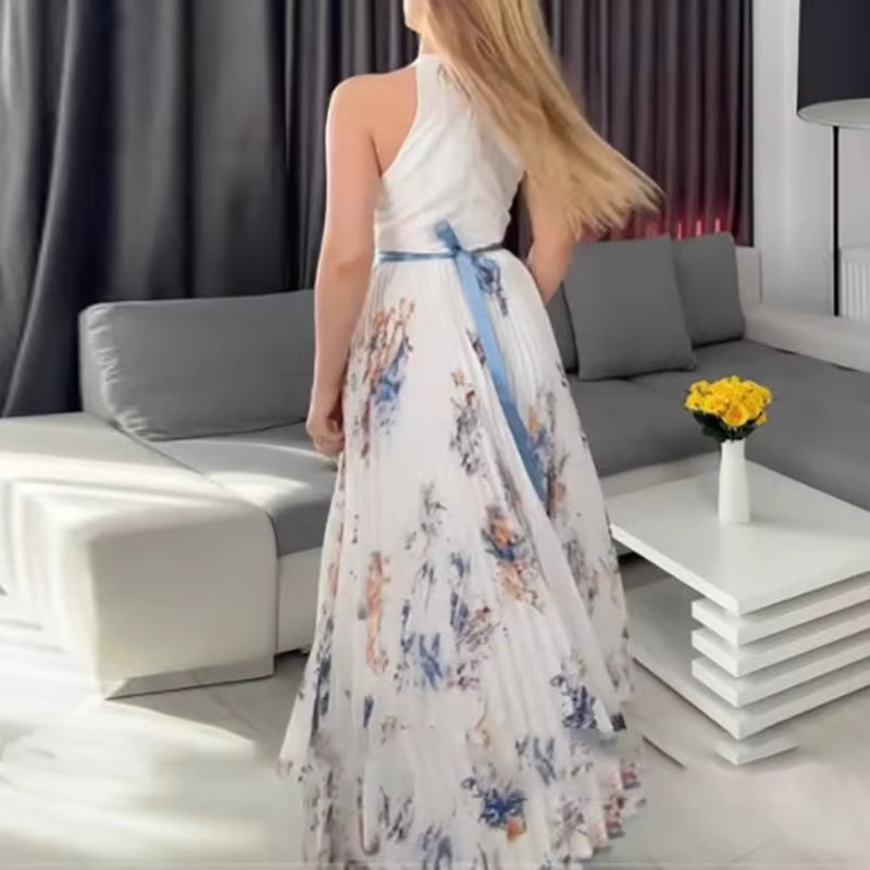 Franziska – Langärmeliges Maxikleid mit floraler Optik