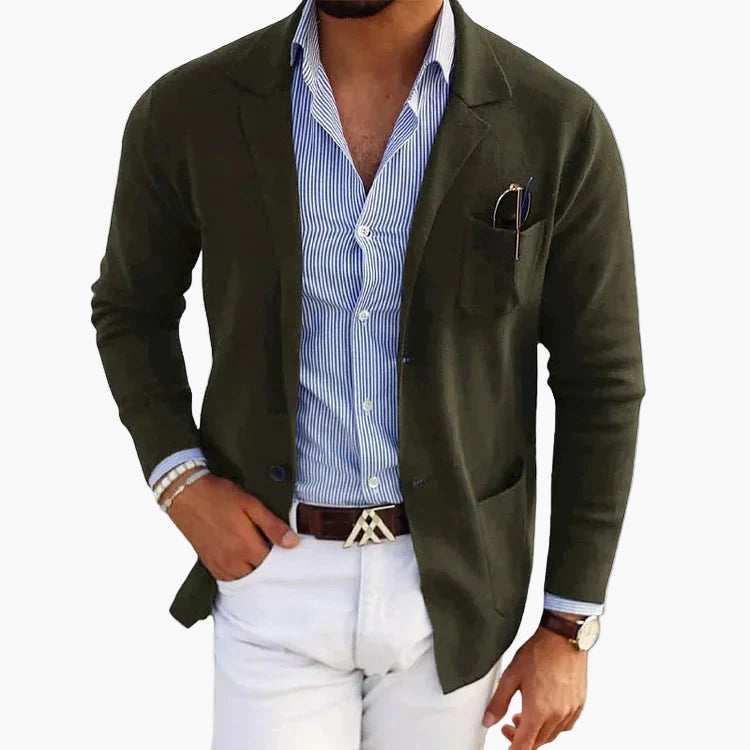 Blazer Men's Tailored Fit with Single Button Closure - Image 7