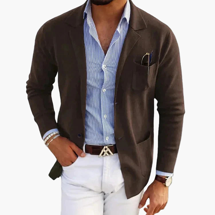 Blazer Men's Tailored Fit with Single Button Closure - Image 8