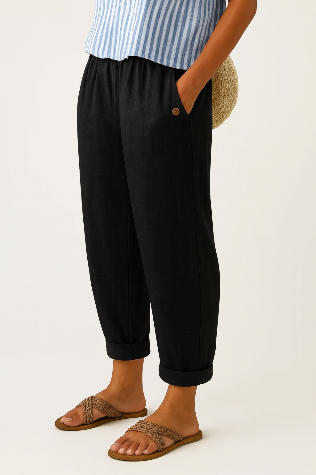 Emma – Timeless Plain Everyday Trousers - Image 7