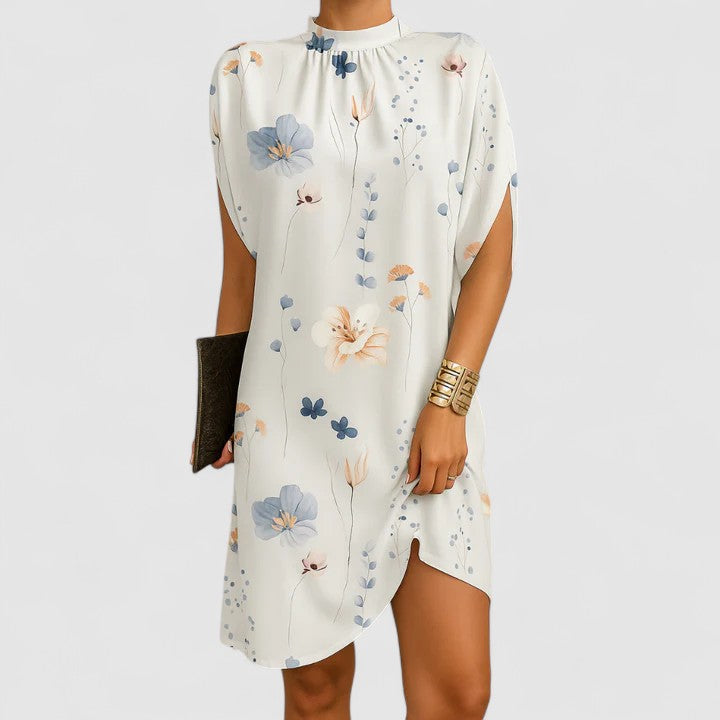 Summer Dress Women's Elegant Draped Design with Flattering Silhouette - Image 3