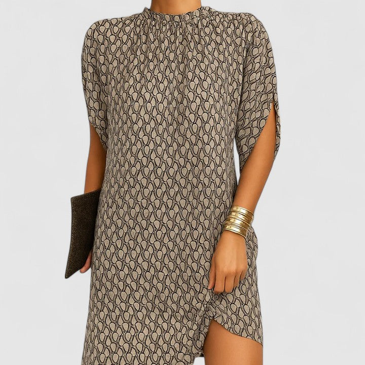 Summer Dress Women's Elegant Draped Design with Flattering Silhouette - Image 4