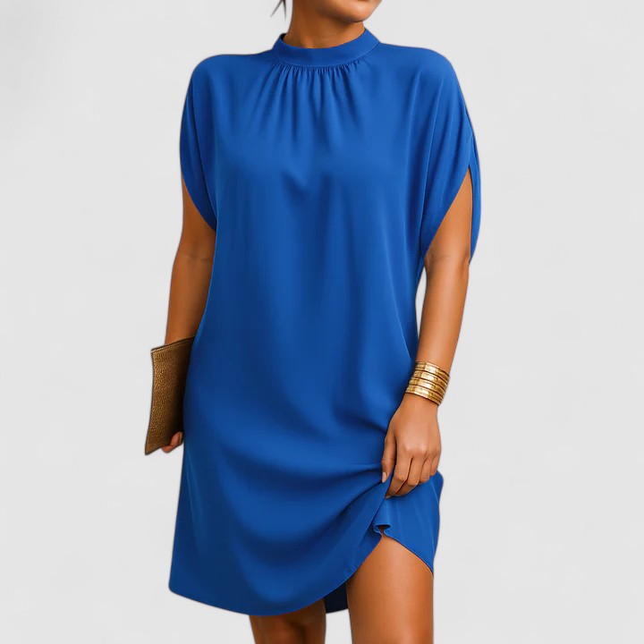 Summer Dress Women's Elegant Draped Design with Flattering Silhouette - Image 5