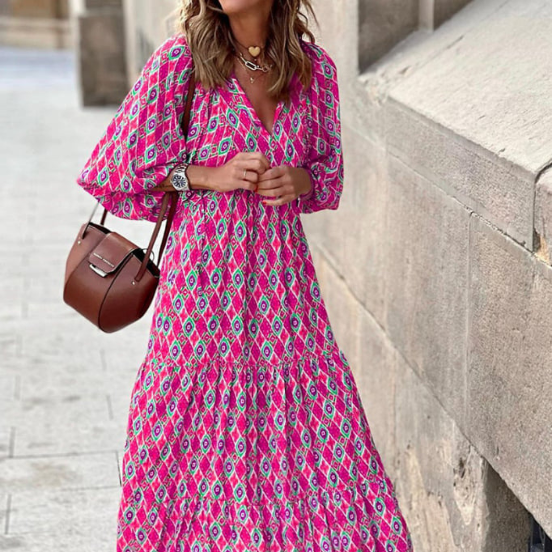Lily – Women Floral Print Maxi Dress - Image 14