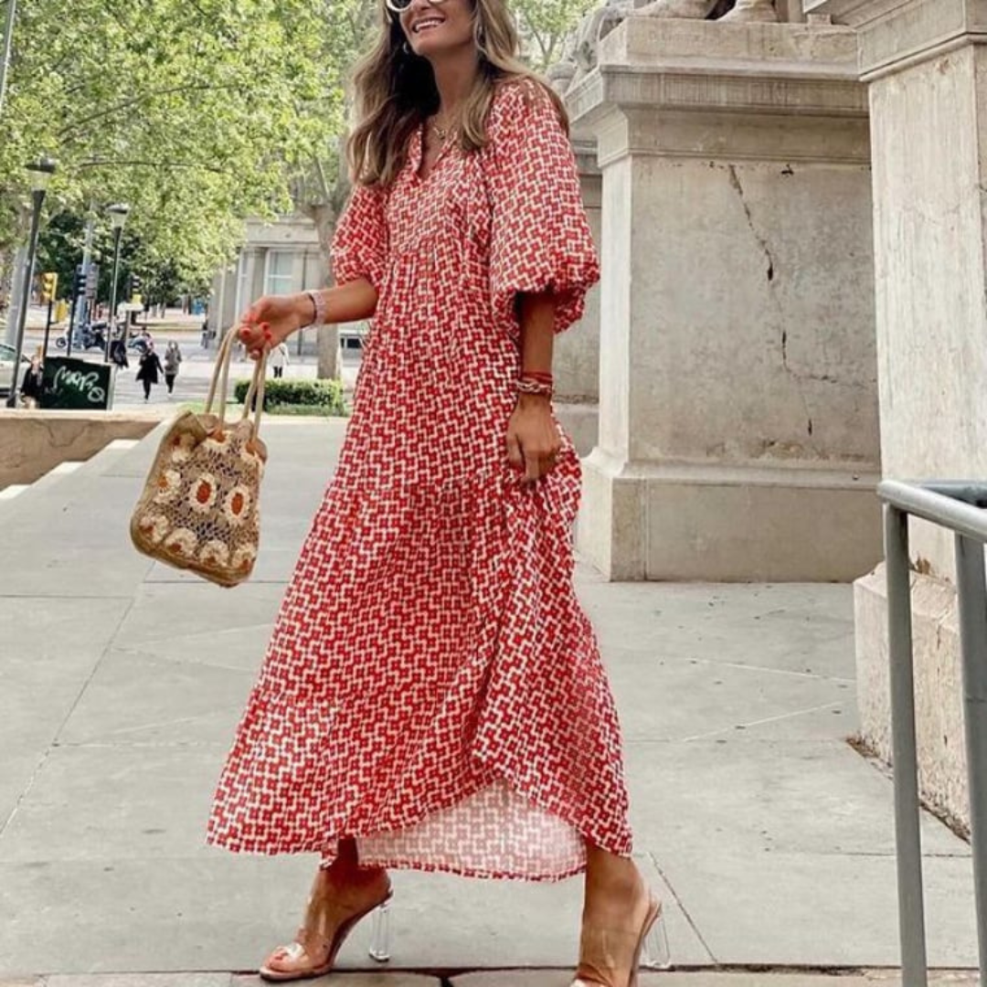 Lily – Women Floral Print Maxi Dress - Image 24