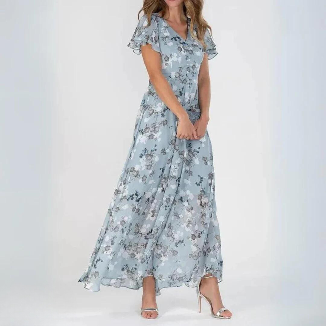 Clara – Women Floral Print Maxi Dress - Image 3