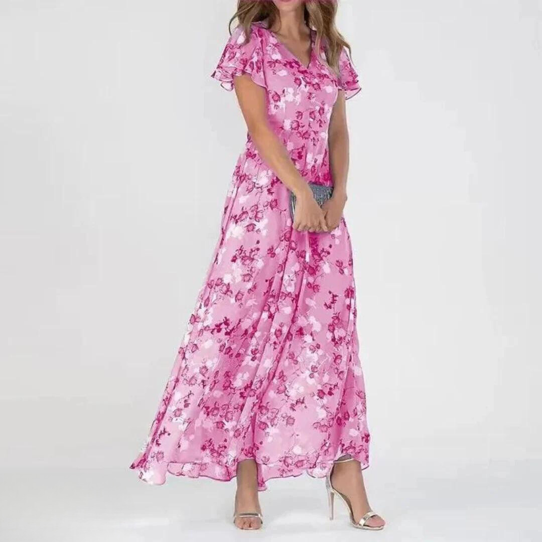 Clara – Women Floral Print Maxi Dress - Image 2