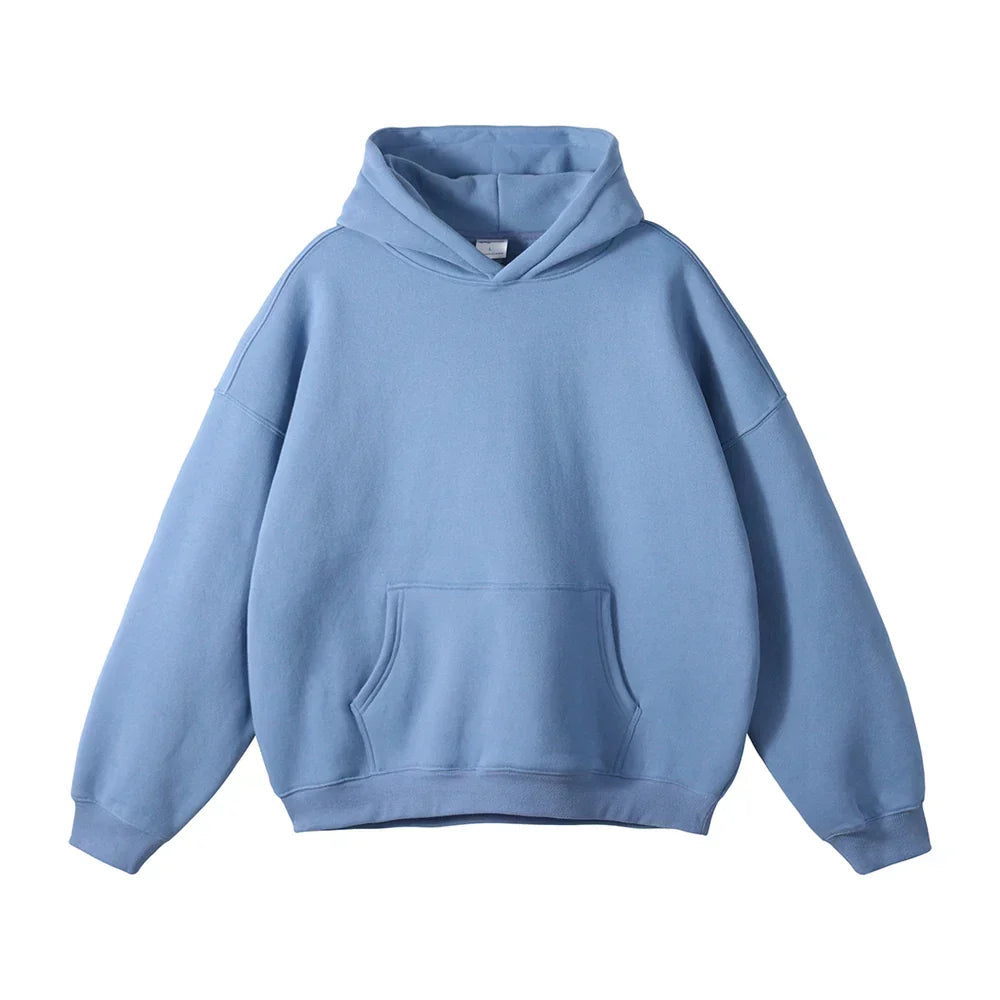 Hoodie Unisex in lockerer Passform mit Känguru-Tasche | J&B - 1 - Jasminaboutique.com