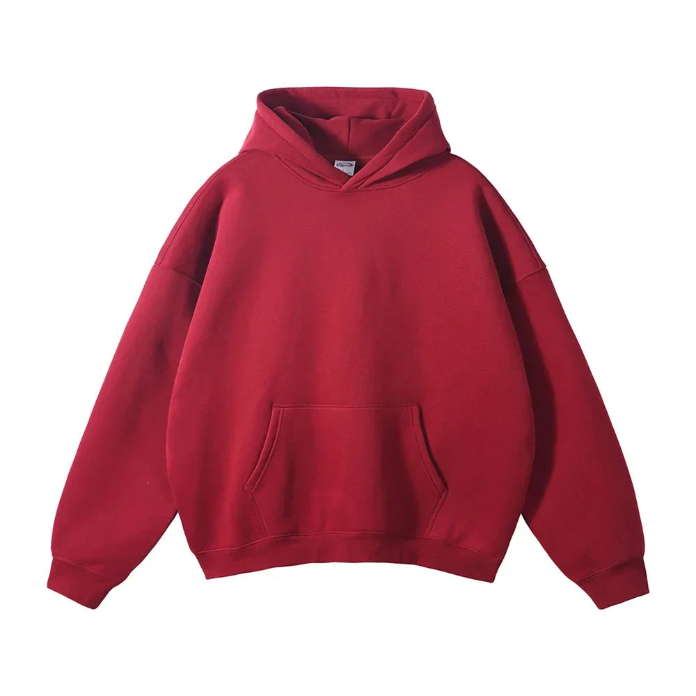 Hoodie Unisex in lockerer Passform mit Känguru-Tasche | J&B - 2 - Jasminaboutique.com