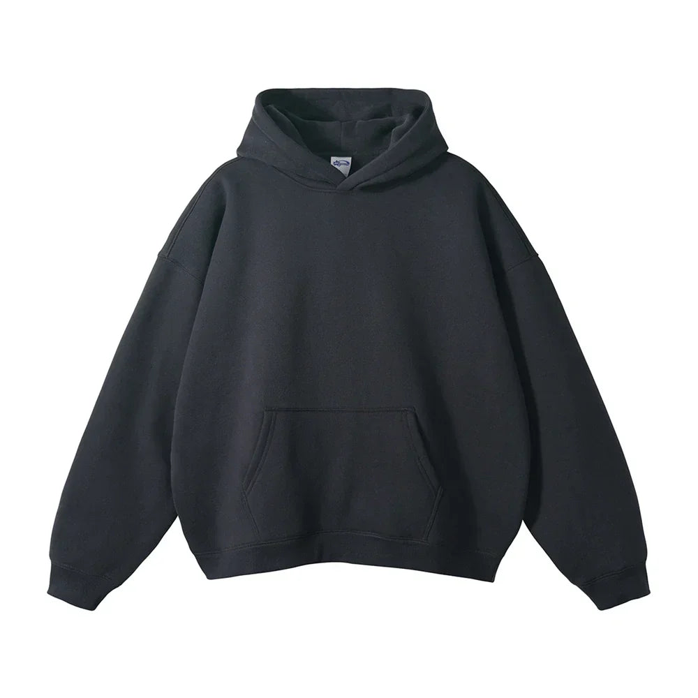 Hoodie Unisex in lockerer Passform mit Känguru-Tasche | J&B - 3 - Jasminaboutique.com