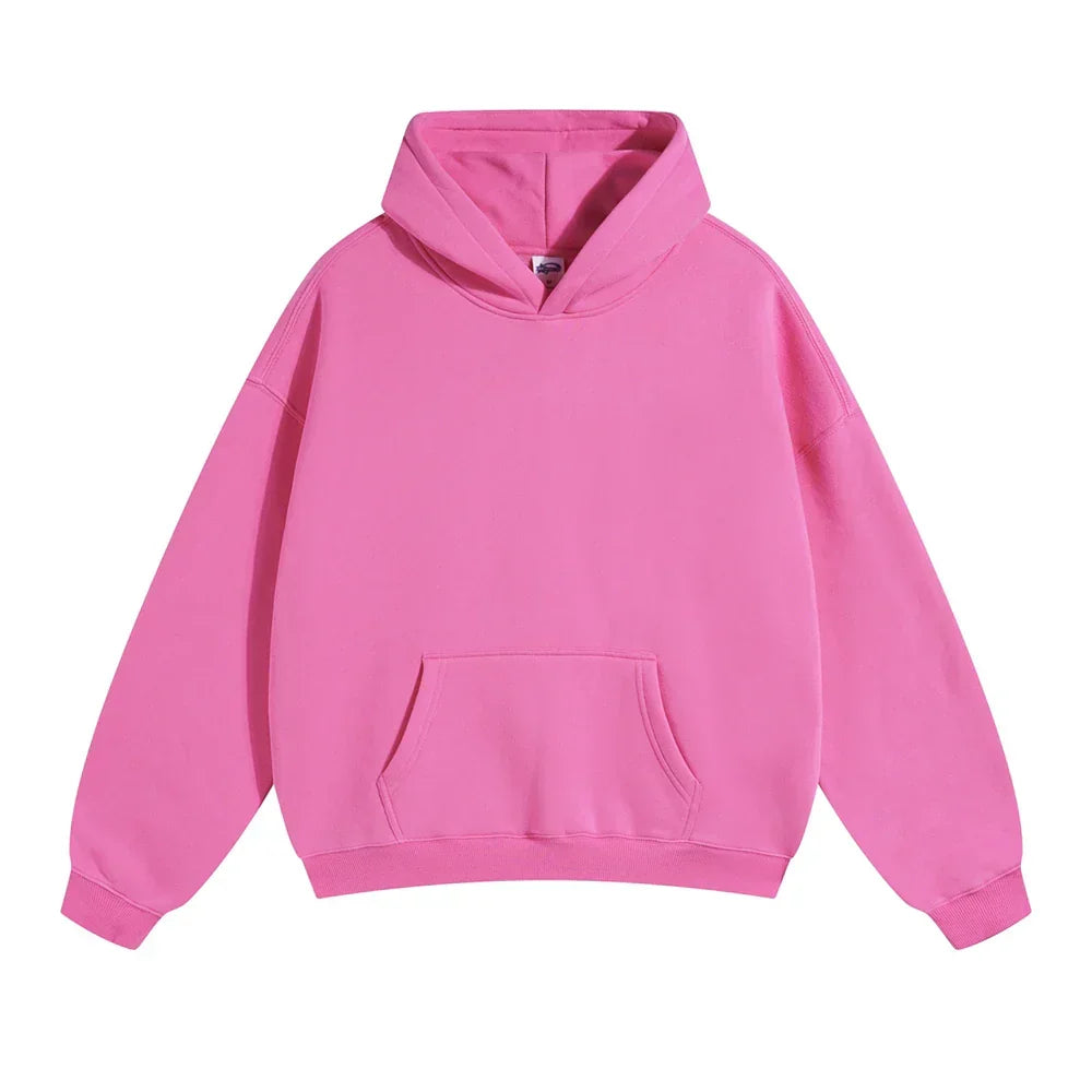Hoodie Unisex in lockerer Passform mit Känguru-Tasche | J&B - 4 - Jasminaboutique.com