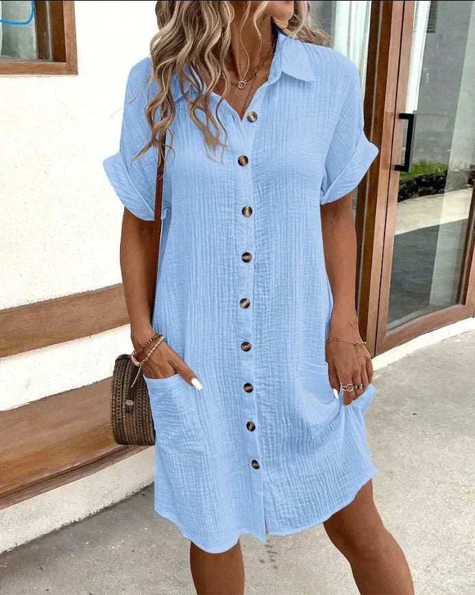 Lila – Women Button-Up Casual Dress - Image 5