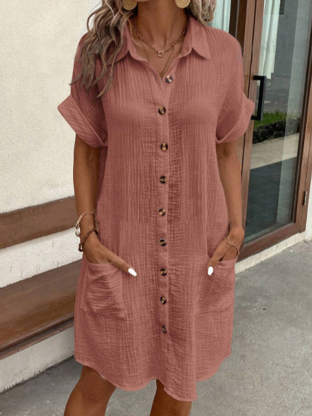 Lila – Women Button-Up Casual Dress - Image 6