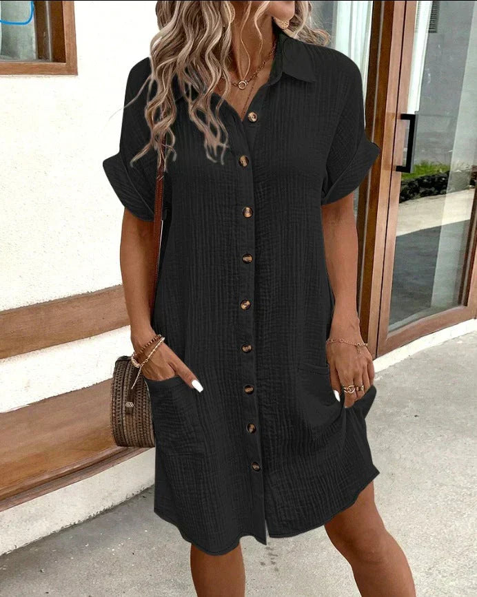 Lila – Women Button-Up Casual Dress - Image 2