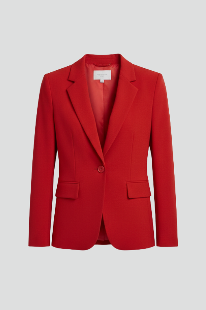 Blazer Damen mit fallendem Revers und einem Knopf | J&B - 1 - Jasminaboutique.com