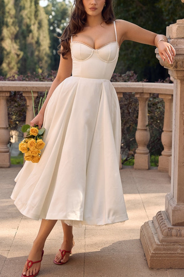 Marie – Strapless V-neck sleeveless Dress - Image 2