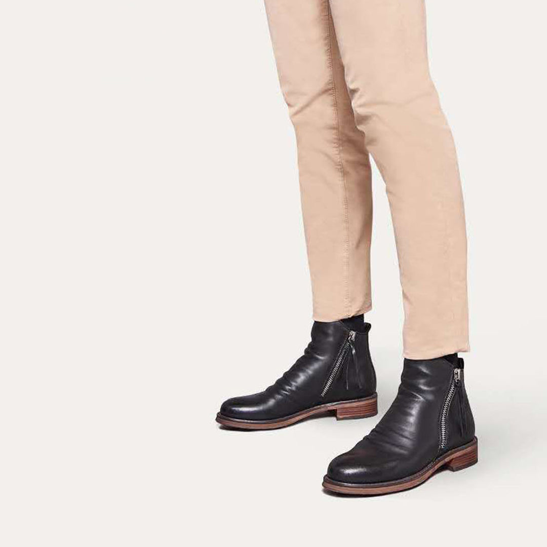 Herren Stiefeletten mit Reißverschluss und weichem Fall | J&B - 6 - Jasminaboutique.com
