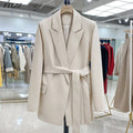 Blazer Women's tailored look with belted waist - Image 1