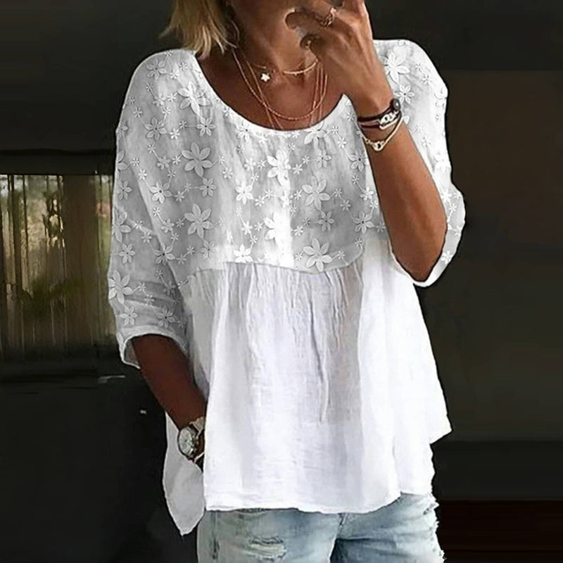 Lieselotte –  Embroidered Floral Blouse - Image 2